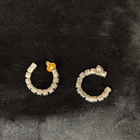 Sparkling faux diamond Bracelet and Hoop Earrings Set - Picture 6 of 7